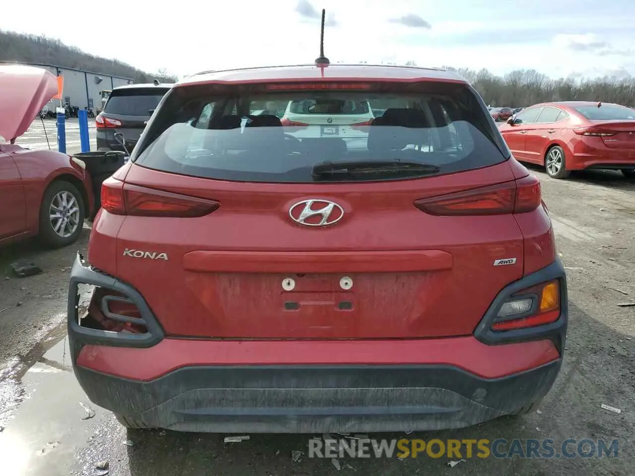 6 Photograph of a damaged car KM8K1CAA1KU300765 HYUNDAI KONA 2019