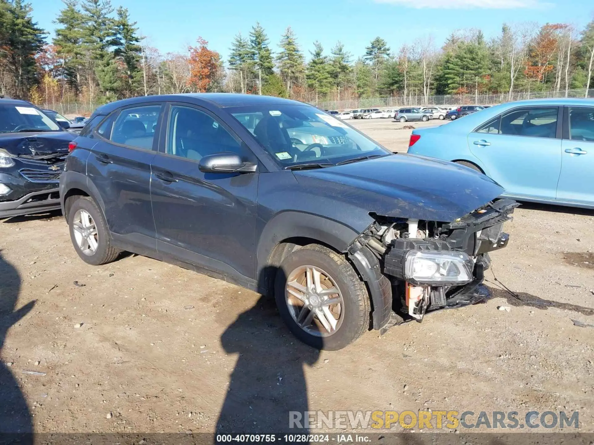 1 Photograph of a damaged car KM8K1CAA1KU302788 HYUNDAI KONA 2019