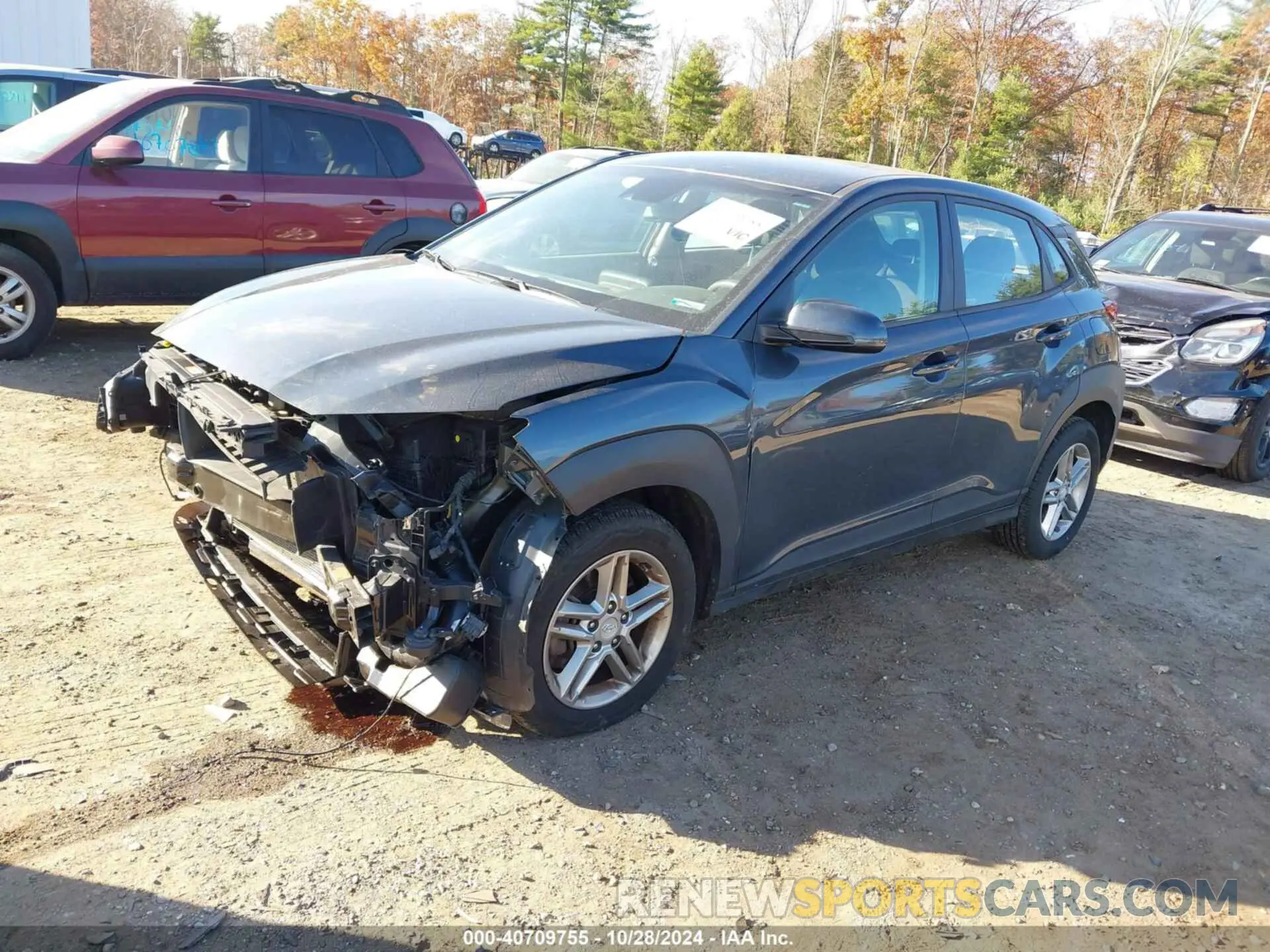 2 Photograph of a damaged car KM8K1CAA1KU302788 HYUNDAI KONA 2019