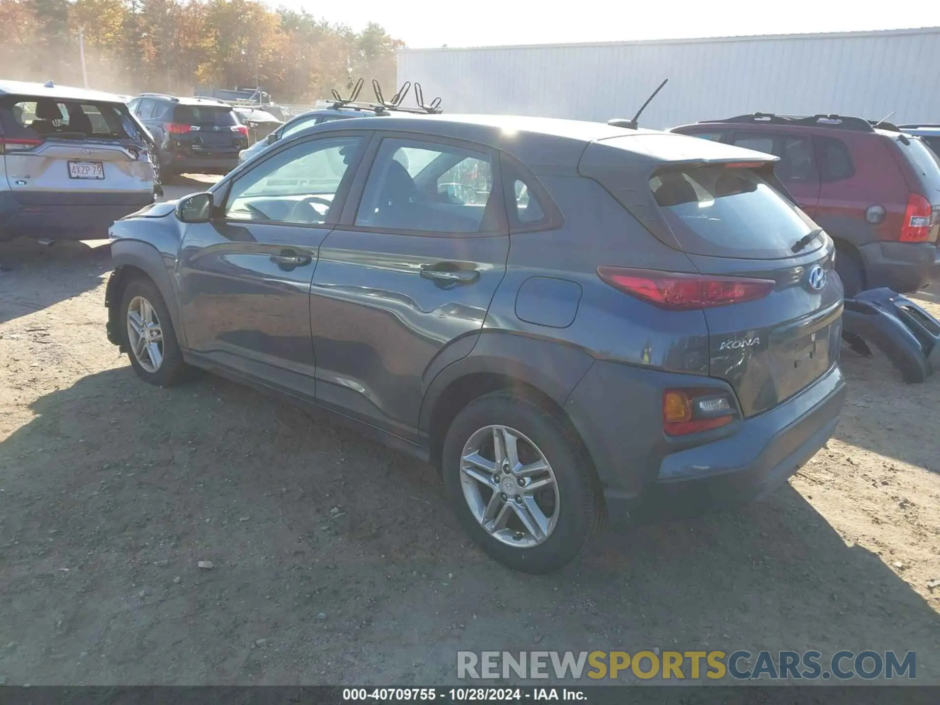 3 Photograph of a damaged car KM8K1CAA1KU302788 HYUNDAI KONA 2019