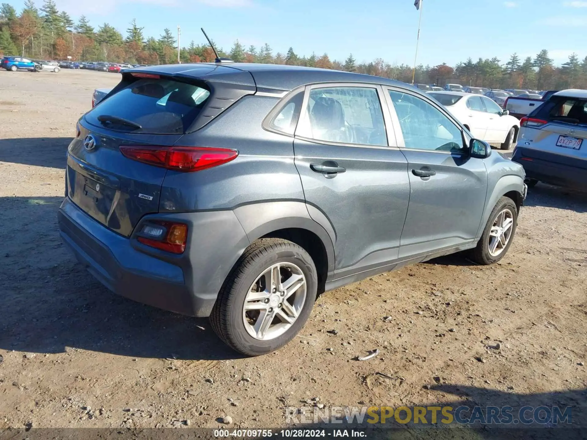 4 Photograph of a damaged car KM8K1CAA1KU302788 HYUNDAI KONA 2019