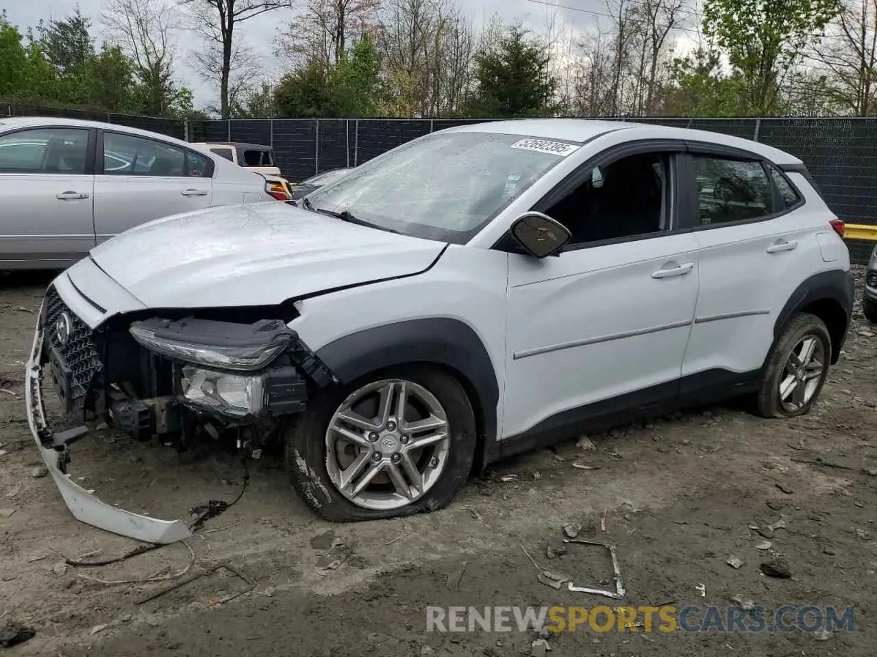 1 Photograph of a damaged car KM8K1CAA1KU308753 HYUNDAI KONA 2019