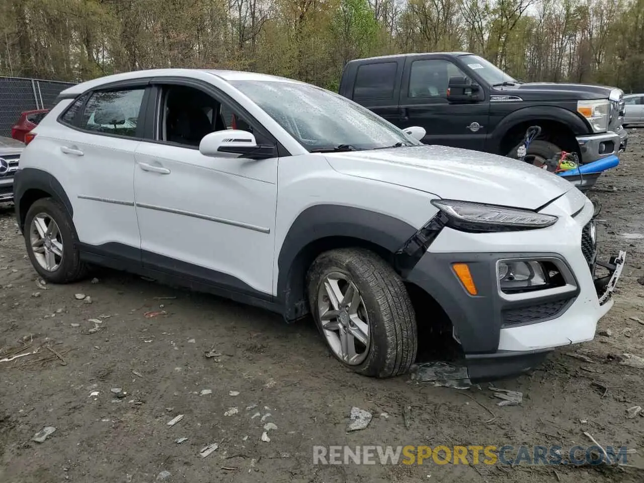 4 Photograph of a damaged car KM8K1CAA1KU308753 HYUNDAI KONA 2019