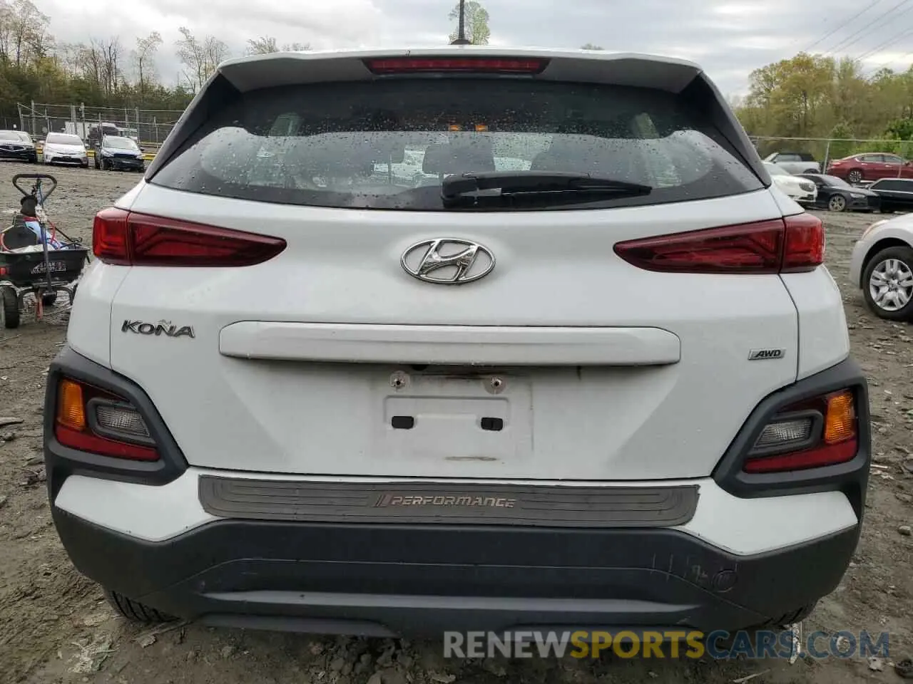 6 Photograph of a damaged car KM8K1CAA1KU308753 HYUNDAI KONA 2019