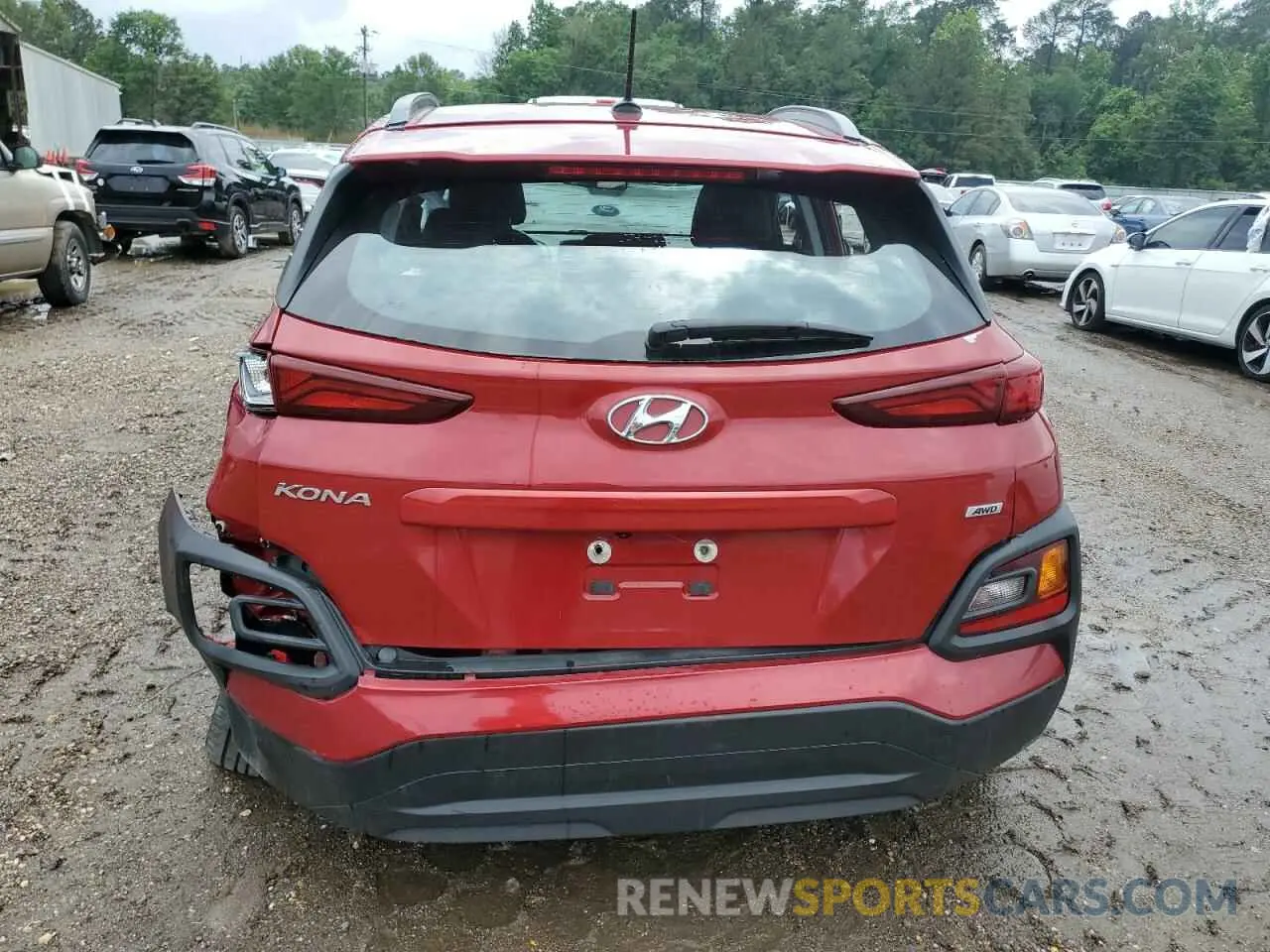 6 Photograph of a damaged car KM8K1CAA1KU380858 HYUNDAI KONA 2019