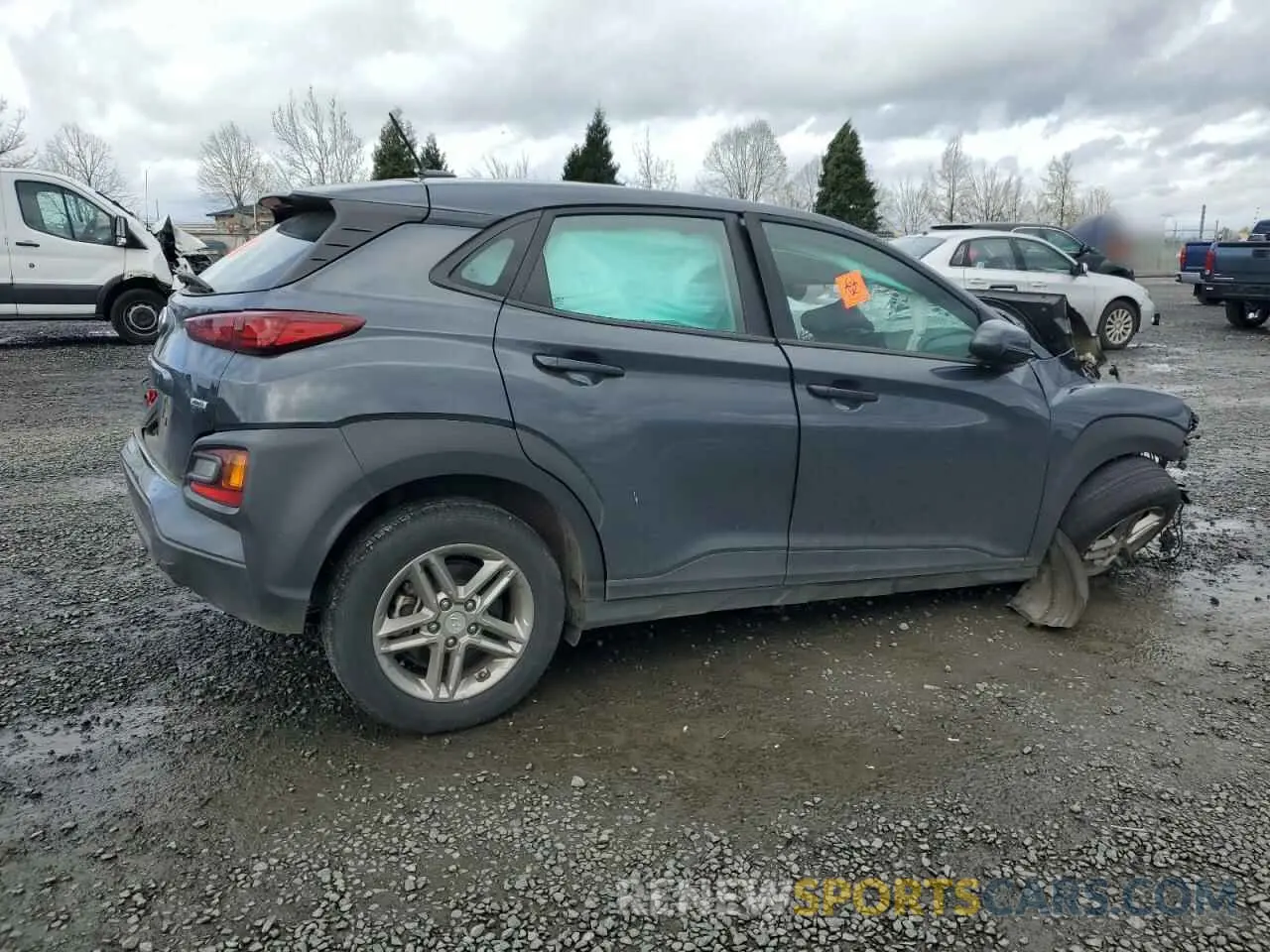 3 Photograph of a damaged car KM8K1CAA2KU288111 HYUNDAI KONA 2019