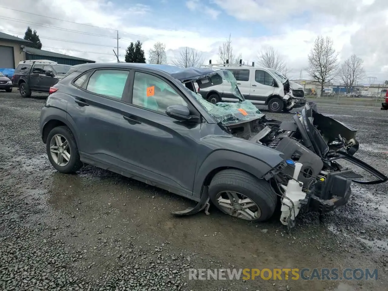 4 Photograph of a damaged car KM8K1CAA2KU288111 HYUNDAI KONA 2019