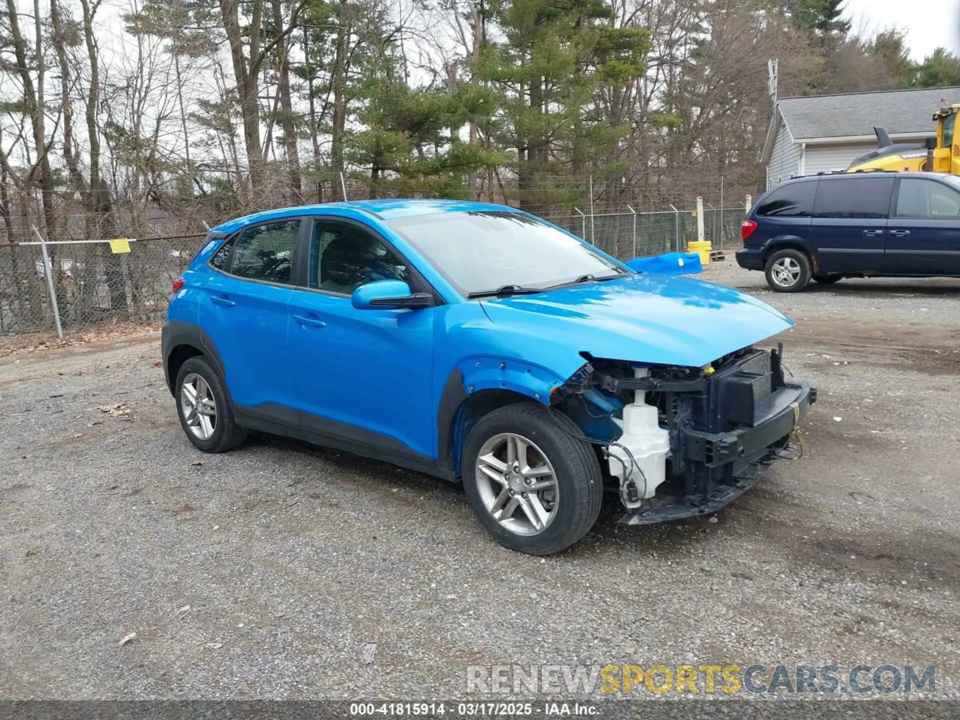 1 Photograph of a damaged car KM8K1CAA2KU300600 HYUNDAI KONA 2019