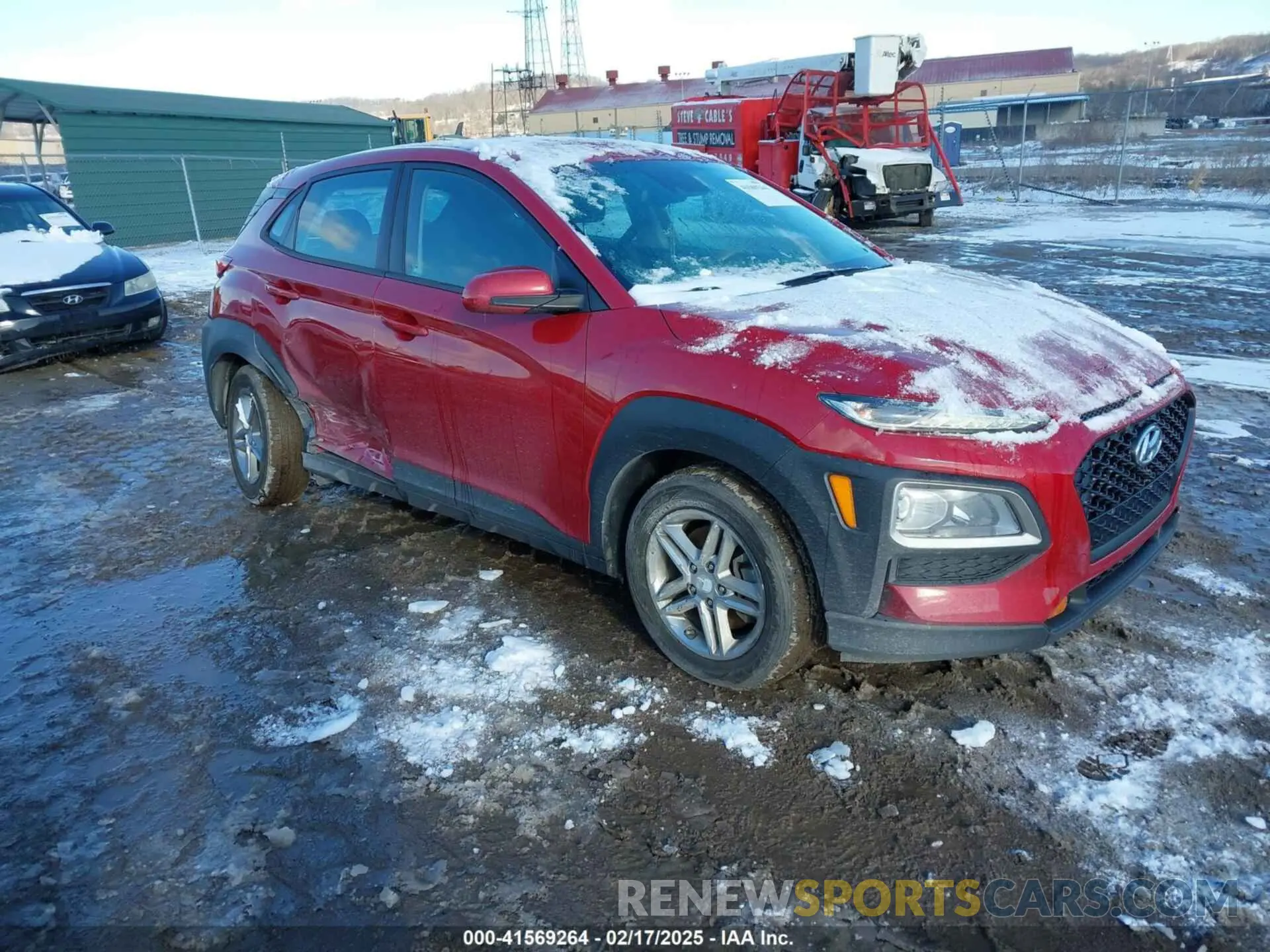 1 Photograph of a damaged car KM8K1CAA2KU352874 HYUNDAI KONA 2019