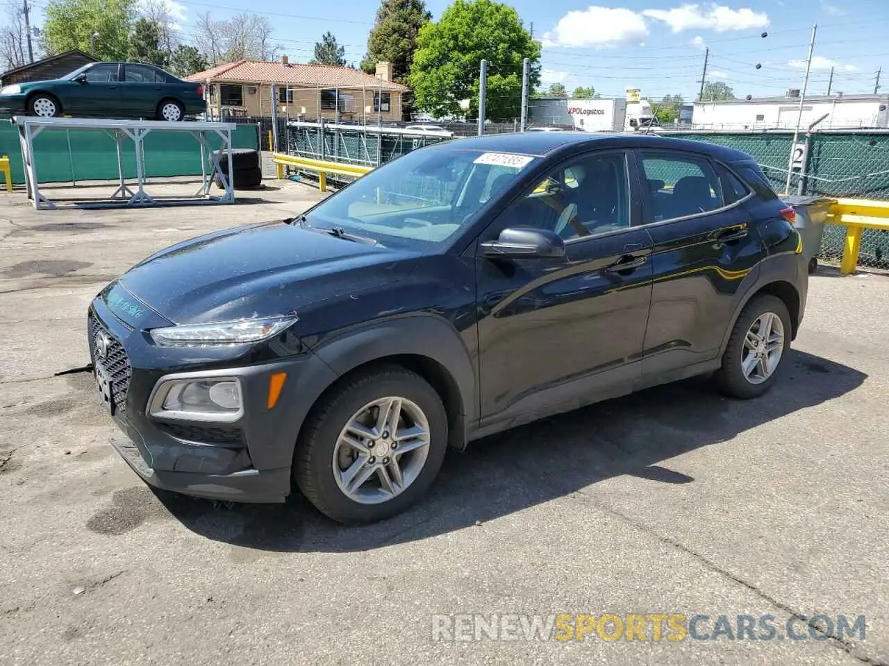 1 Photograph of a damaged car KM8K1CAA3KU217063 HYUNDAI KONA 2019