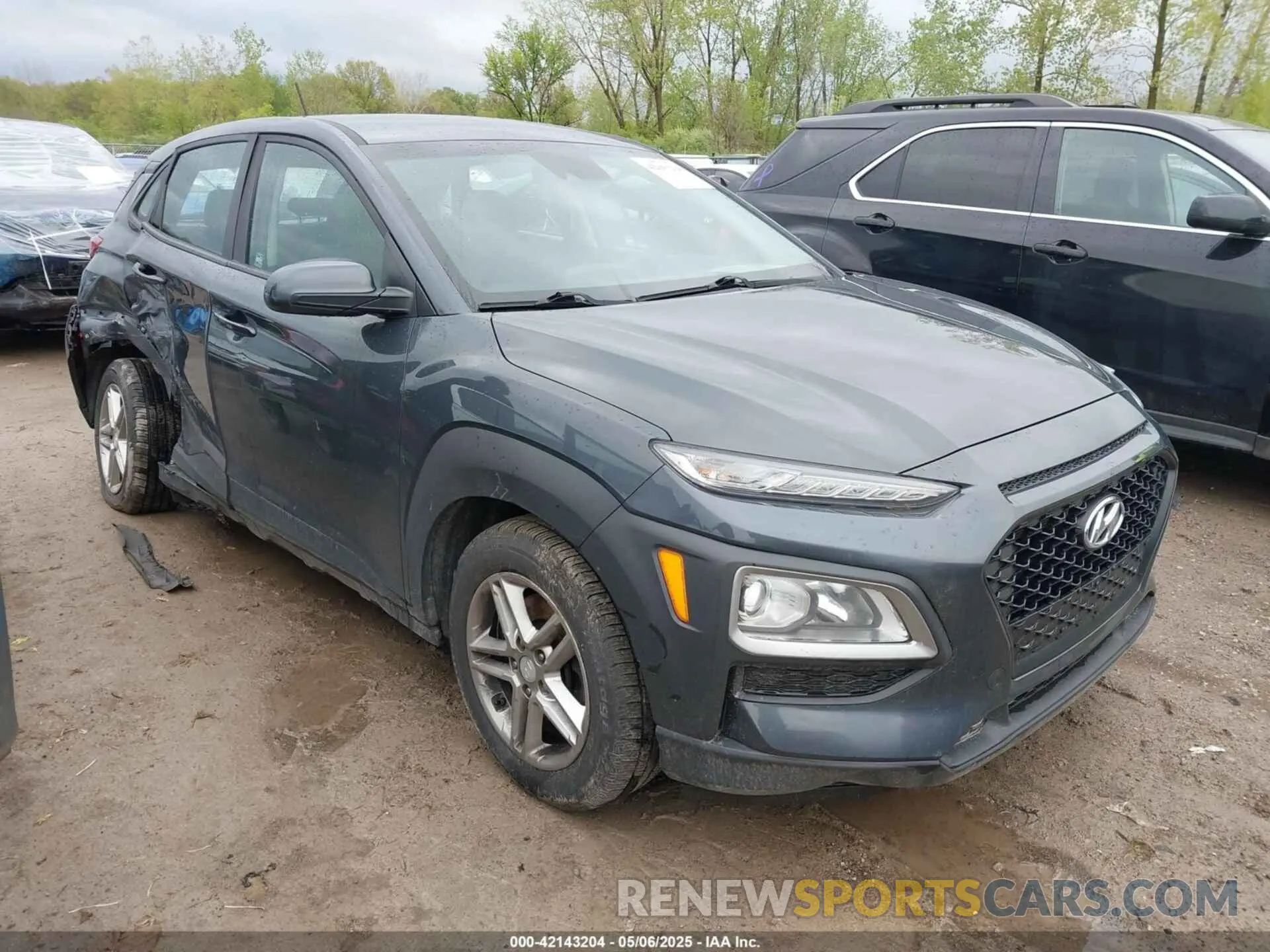 1 Photograph of a damaged car KM8K1CAA3KU290126 HYUNDAI KONA 2019