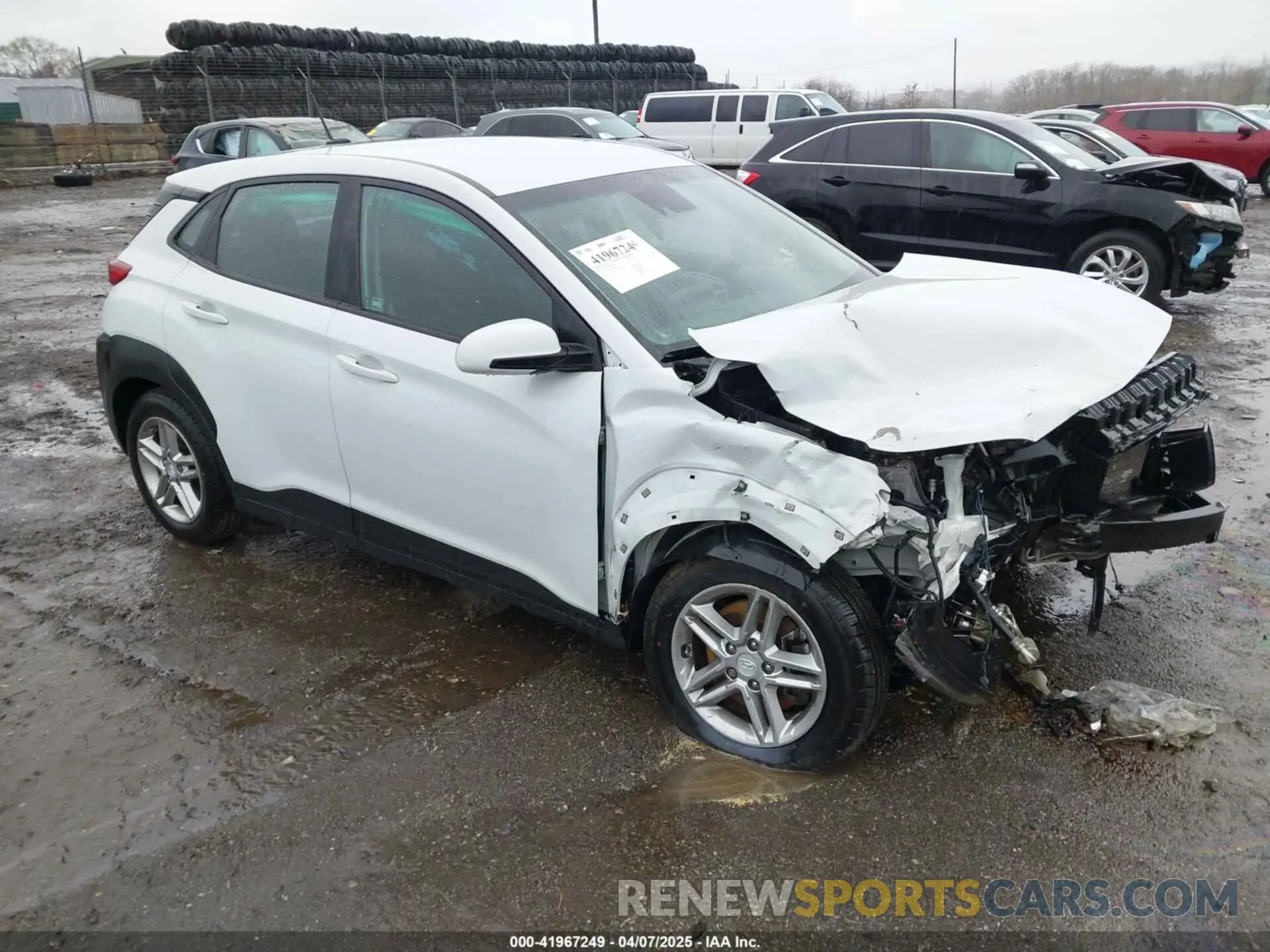 1 Photograph of a damaged car KM8K1CAA3KU365164 HYUNDAI KONA 2019