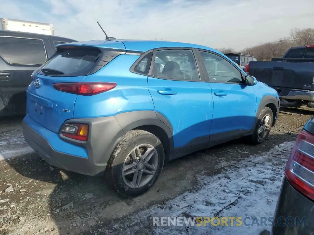 3 Photograph of a damaged car KM8K1CAA5KU274817 HYUNDAI KONA 2019