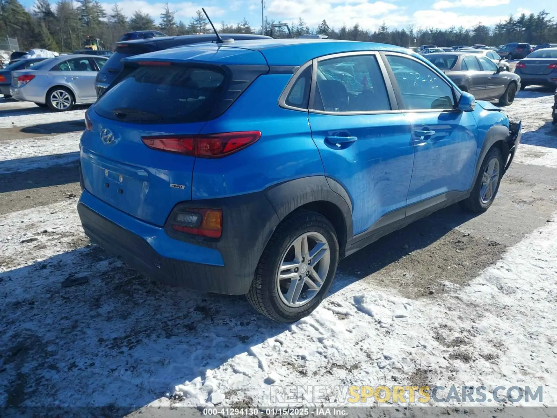4 Photograph of a damaged car KM8K1CAA5KU278348 HYUNDAI KONA 2019