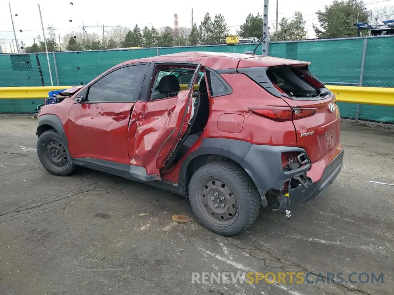 2 Photograph of a damaged car KM8K1CAA7KU289349 HYUNDAI KONA 2019