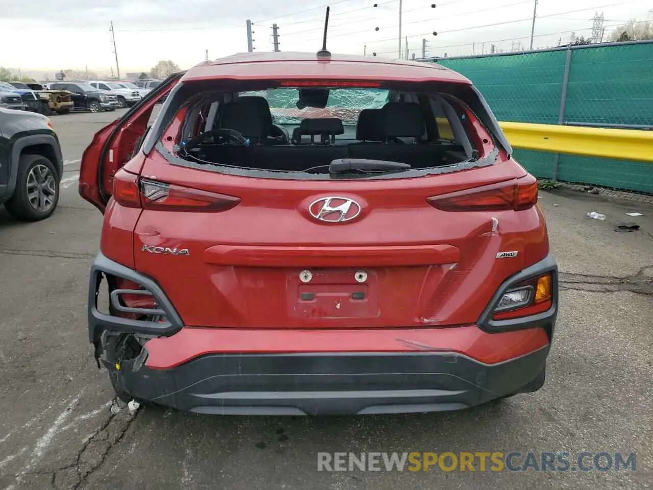 6 Photograph of a damaged car KM8K1CAA7KU289349 HYUNDAI KONA 2019