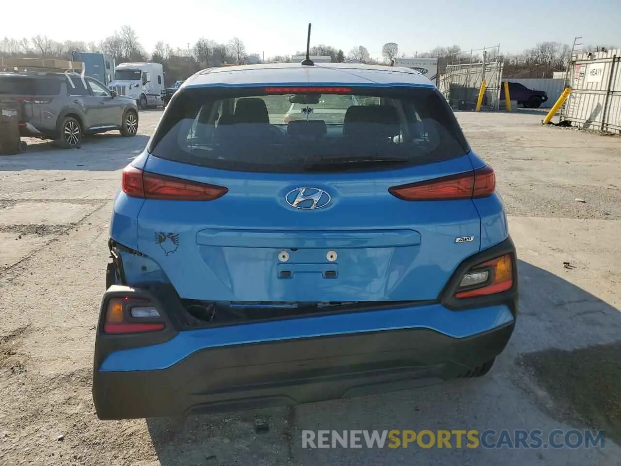6 Photograph of a damaged car KM8K1CAA7KU297886 HYUNDAI KONA 2019