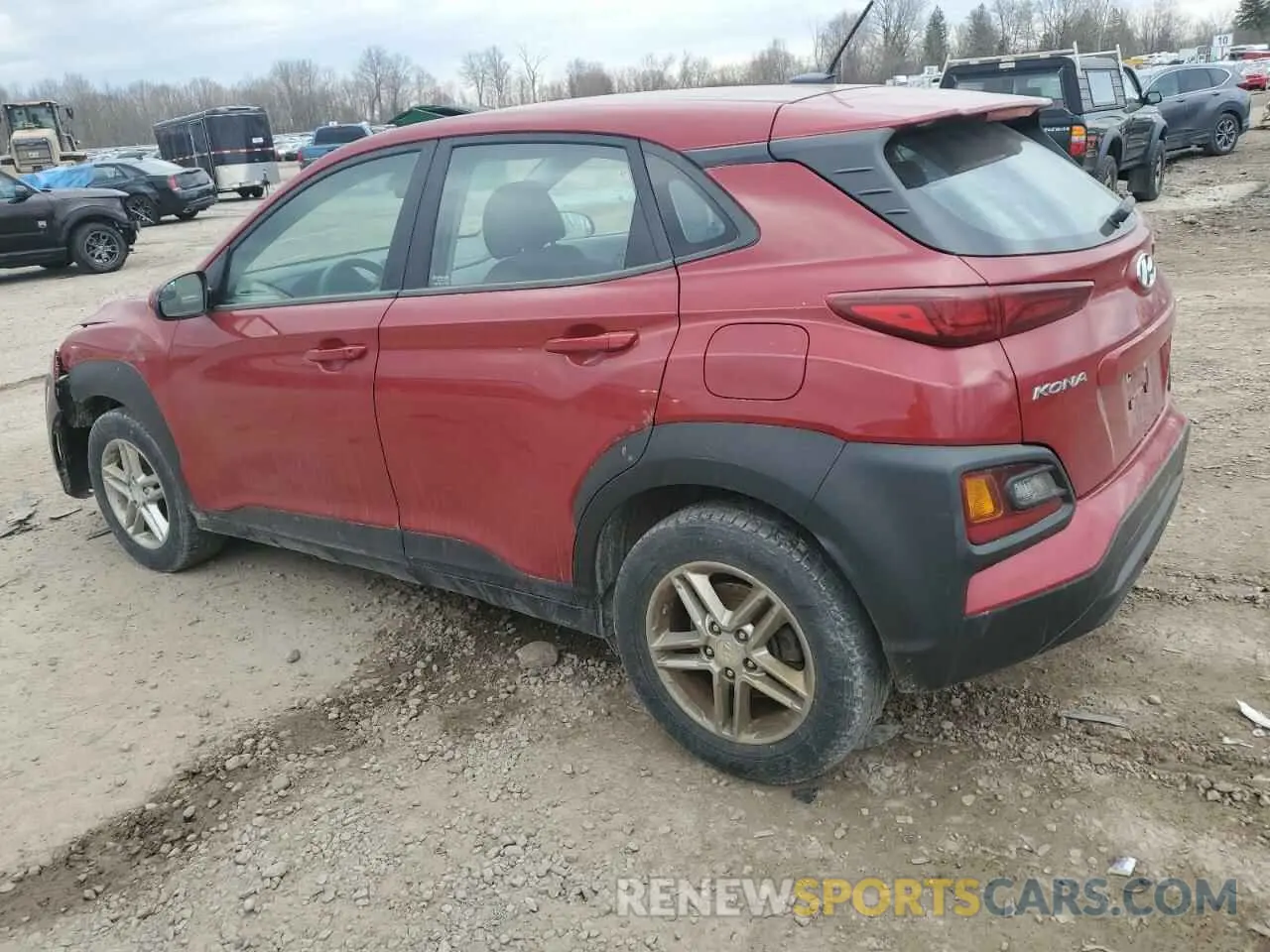 2 Photograph of a damaged car KM8K1CAA7KU303587 HYUNDAI KONA 2019