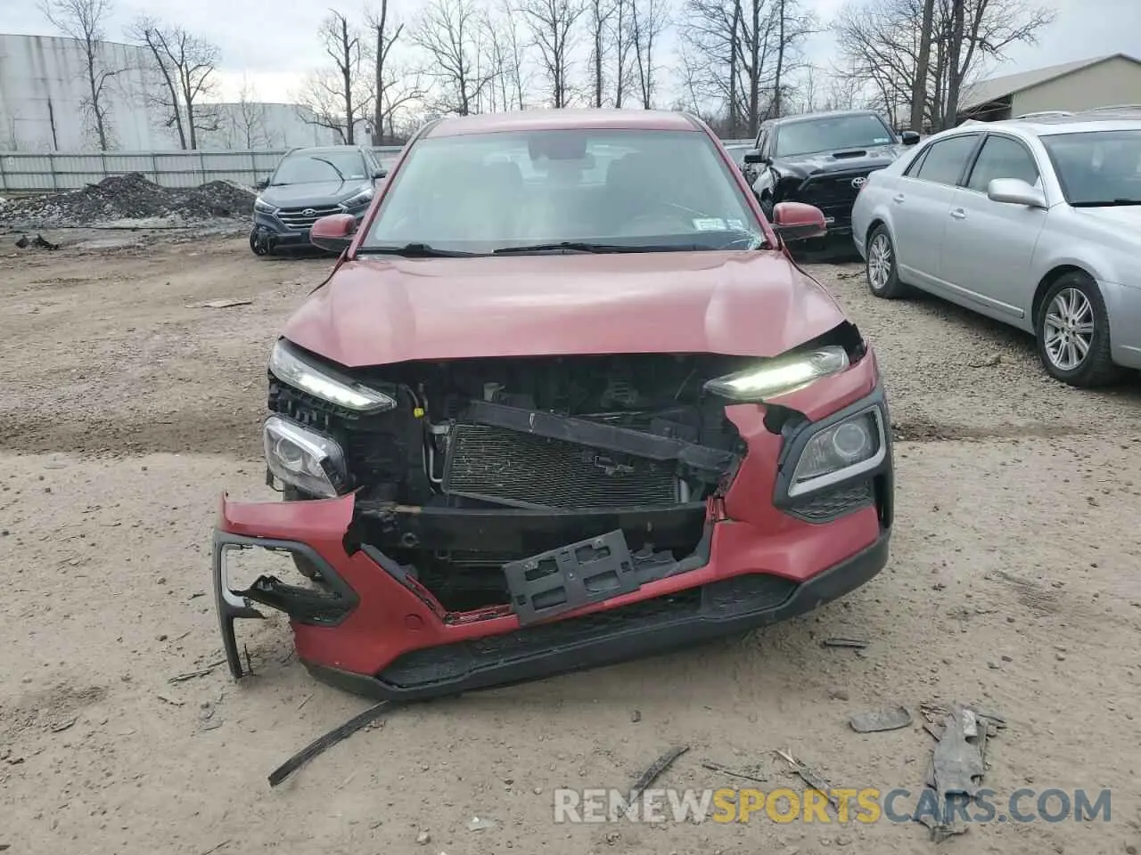 5 Photograph of a damaged car KM8K1CAA7KU303587 HYUNDAI KONA 2019