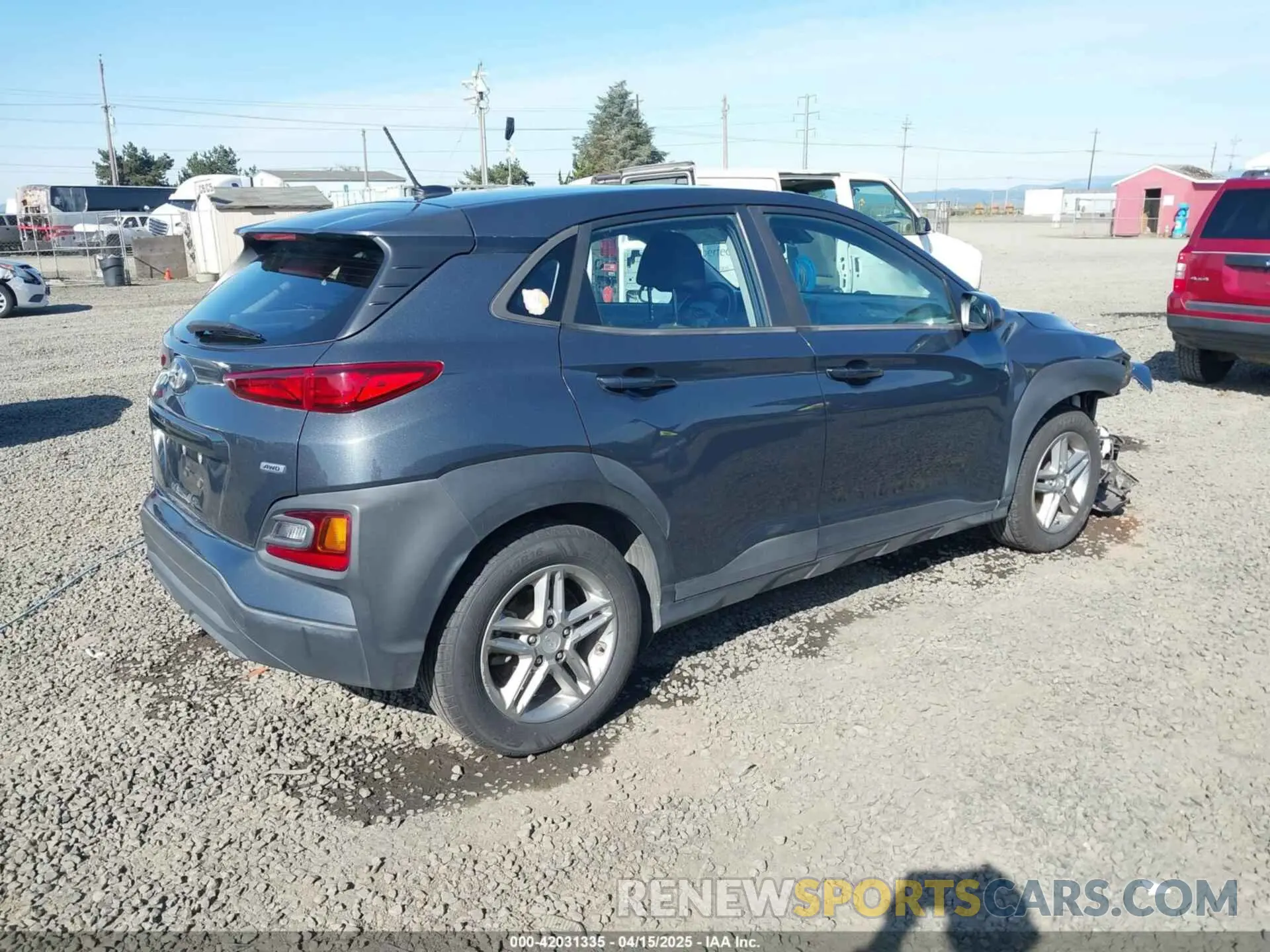 4 Photograph of a damaged car KM8K1CAA8KU288114 HYUNDAI KONA 2019