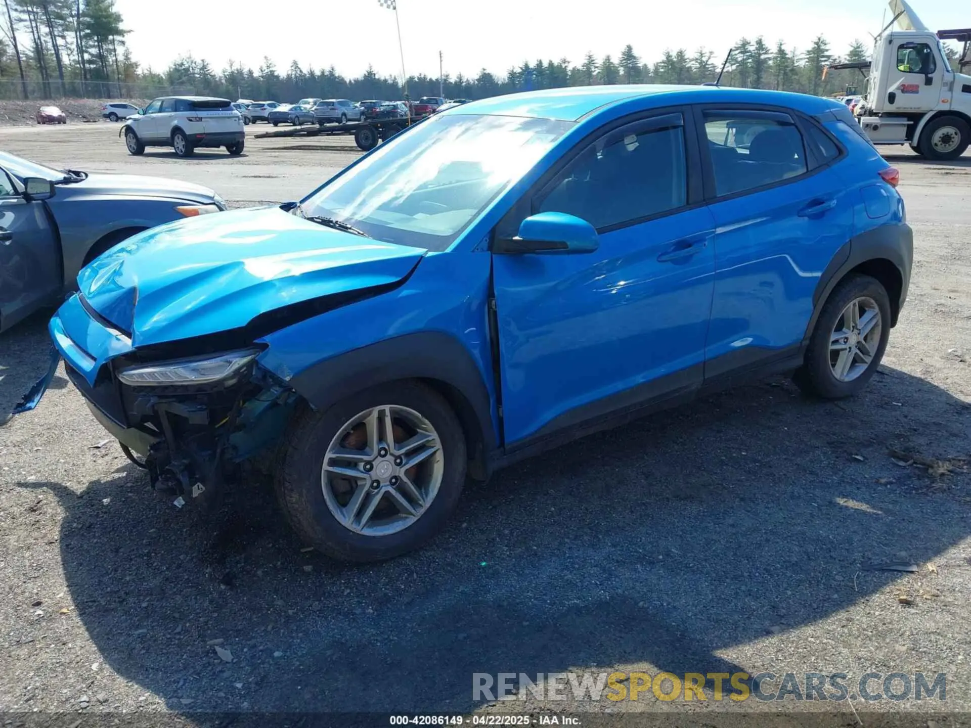 2 Photograph of a damaged car KM8K1CAA8KU355021 HYUNDAI KONA 2019