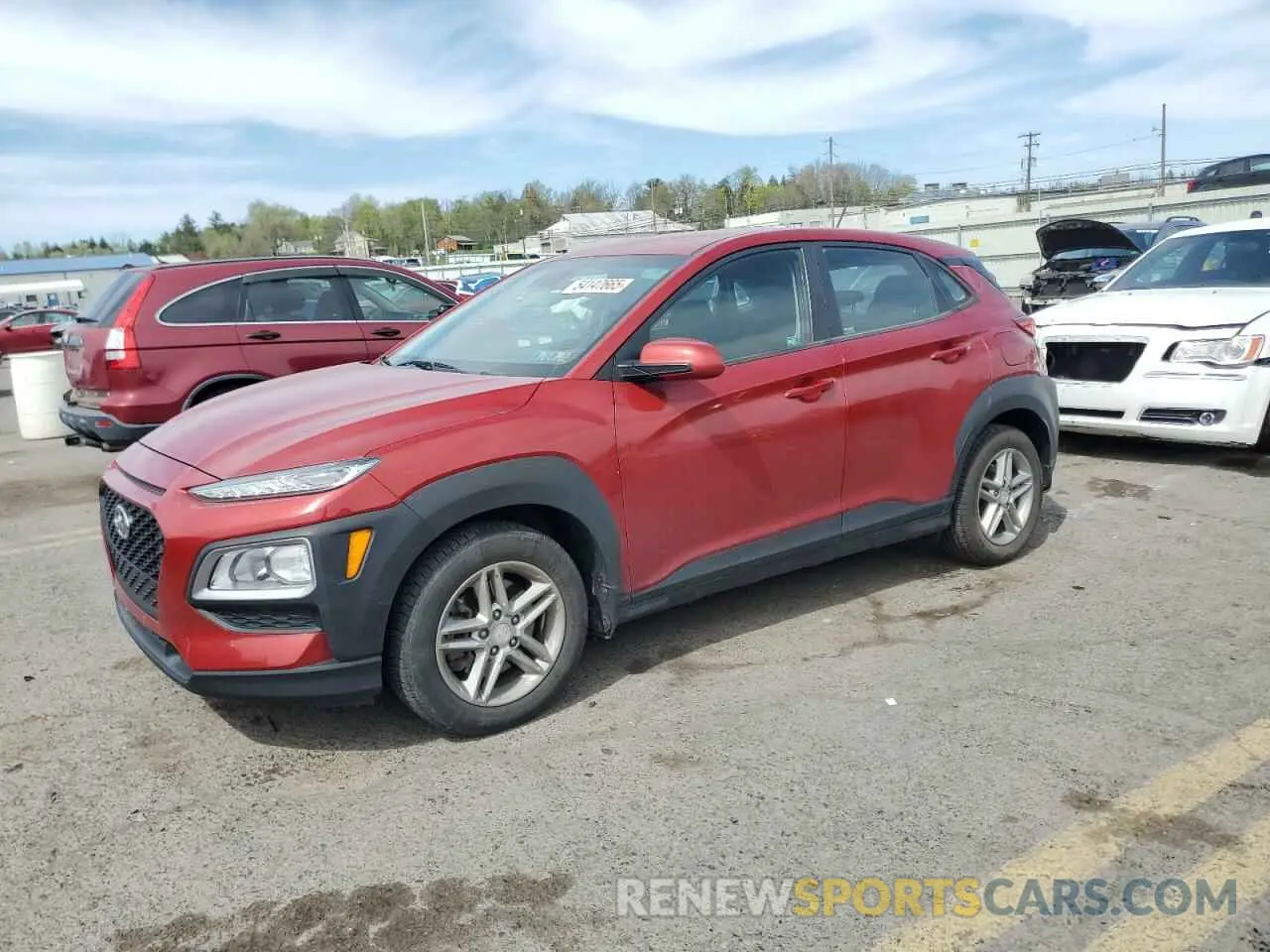 1 Photograph of a damaged car KM8K1CAA8KU358159 HYUNDAI KONA 2019