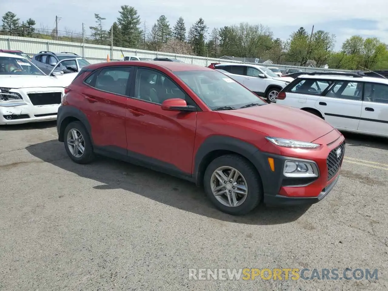 4 Photograph of a damaged car KM8K1CAA8KU358159 HYUNDAI KONA 2019