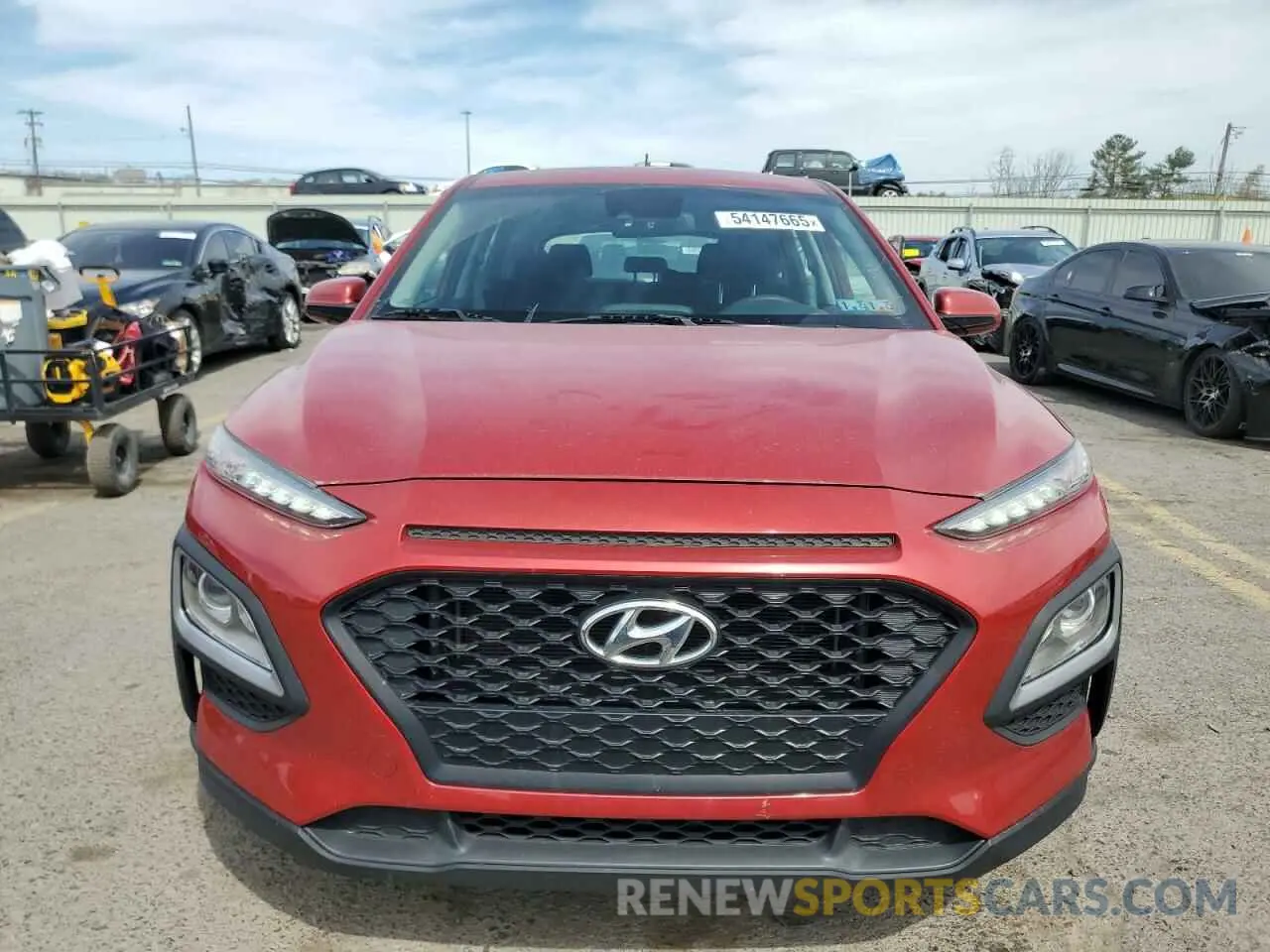 5 Photograph of a damaged car KM8K1CAA8KU358159 HYUNDAI KONA 2019