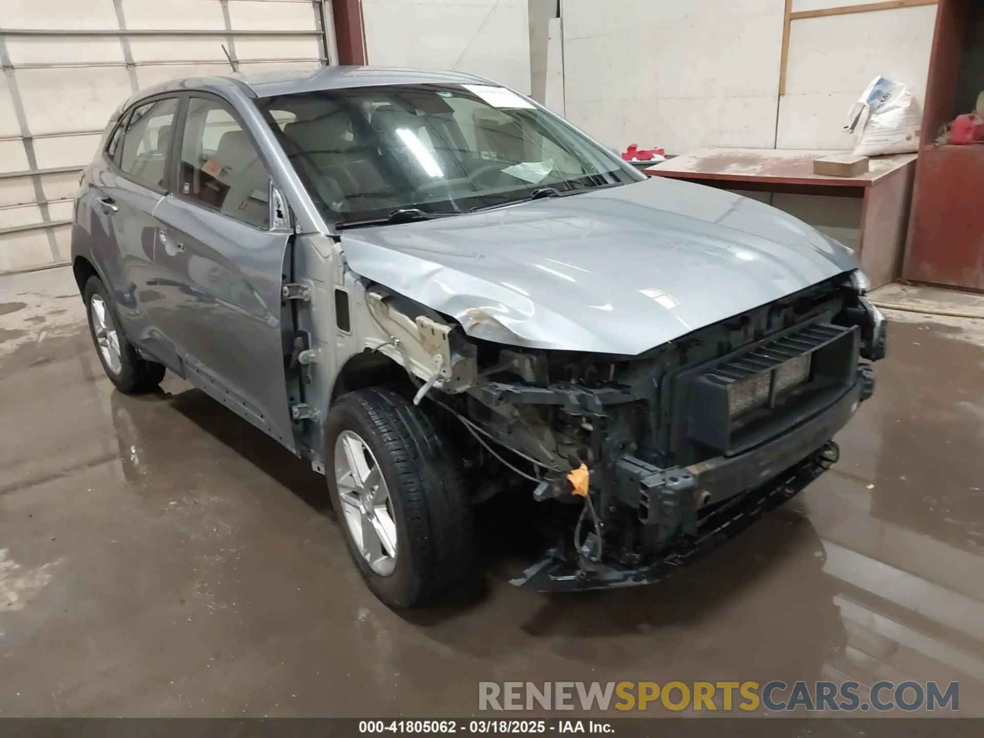 6 Photograph of a damaged car KM8K1CAA9KU195327 HYUNDAI KONA 2019
