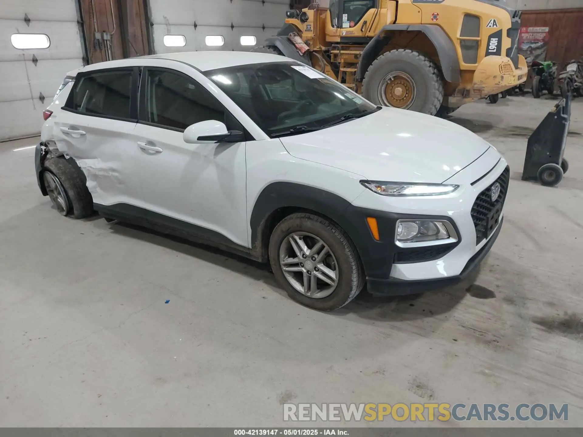 1 Photograph of a damaged car KM8K1CAA9KU216838 HYUNDAI KONA 2019