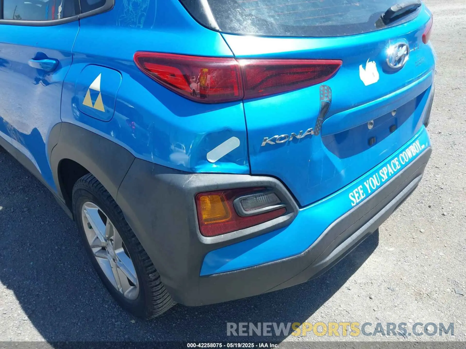 6 Photograph of a damaged car KM8K1CAAXKU297932 HYUNDAI KONA 2019