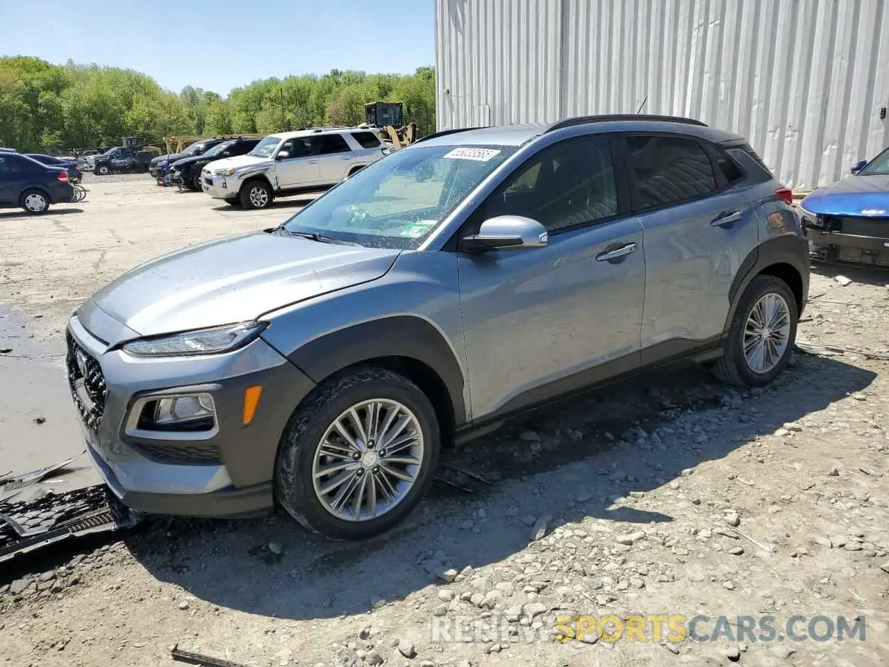 1 Photograph of a damaged car KM8K22AA1KU195247 HYUNDAI KONA 2019