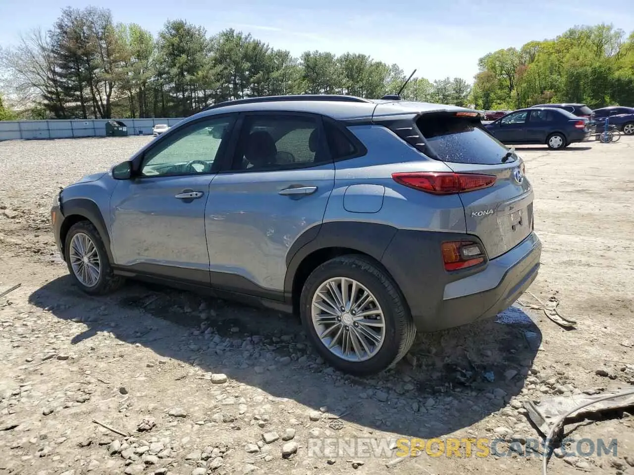 2 Photograph of a damaged car KM8K22AA1KU195247 HYUNDAI KONA 2019