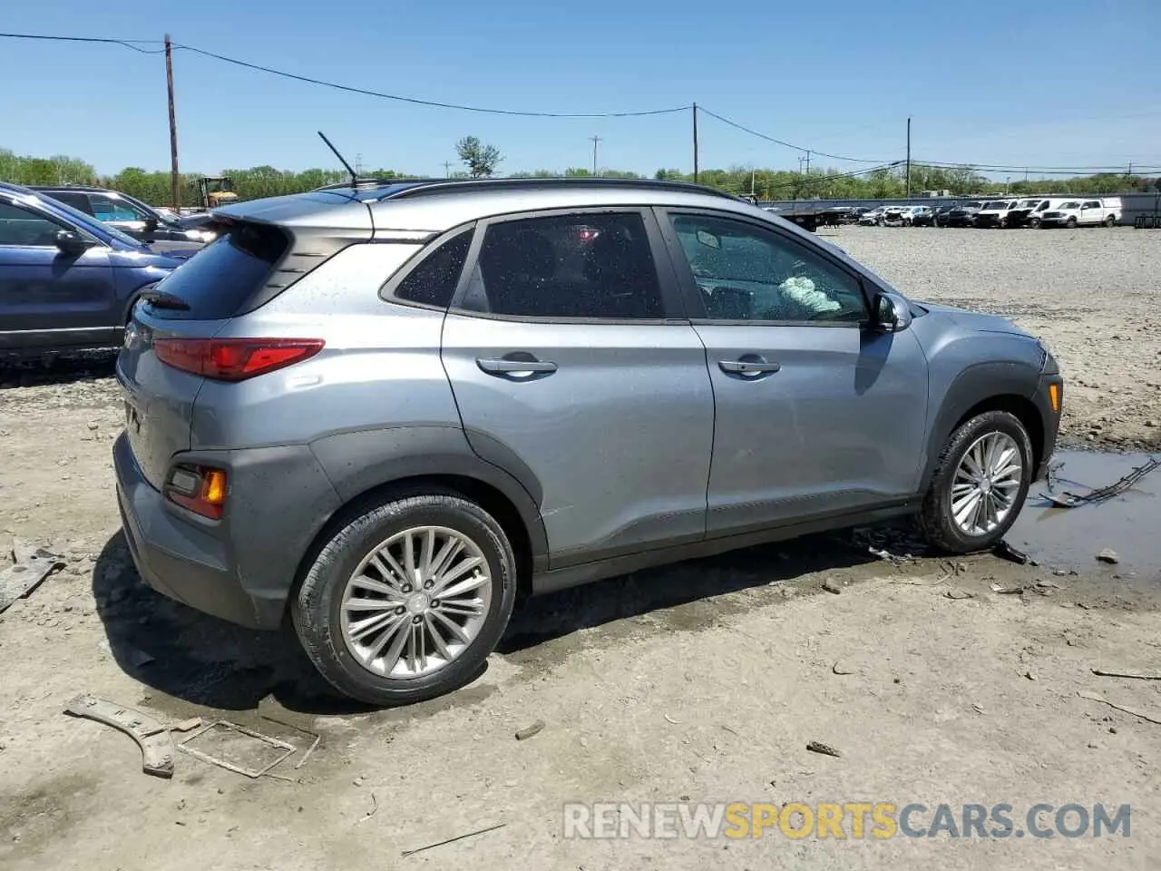 3 Photograph of a damaged car KM8K22AA1KU195247 HYUNDAI KONA 2019