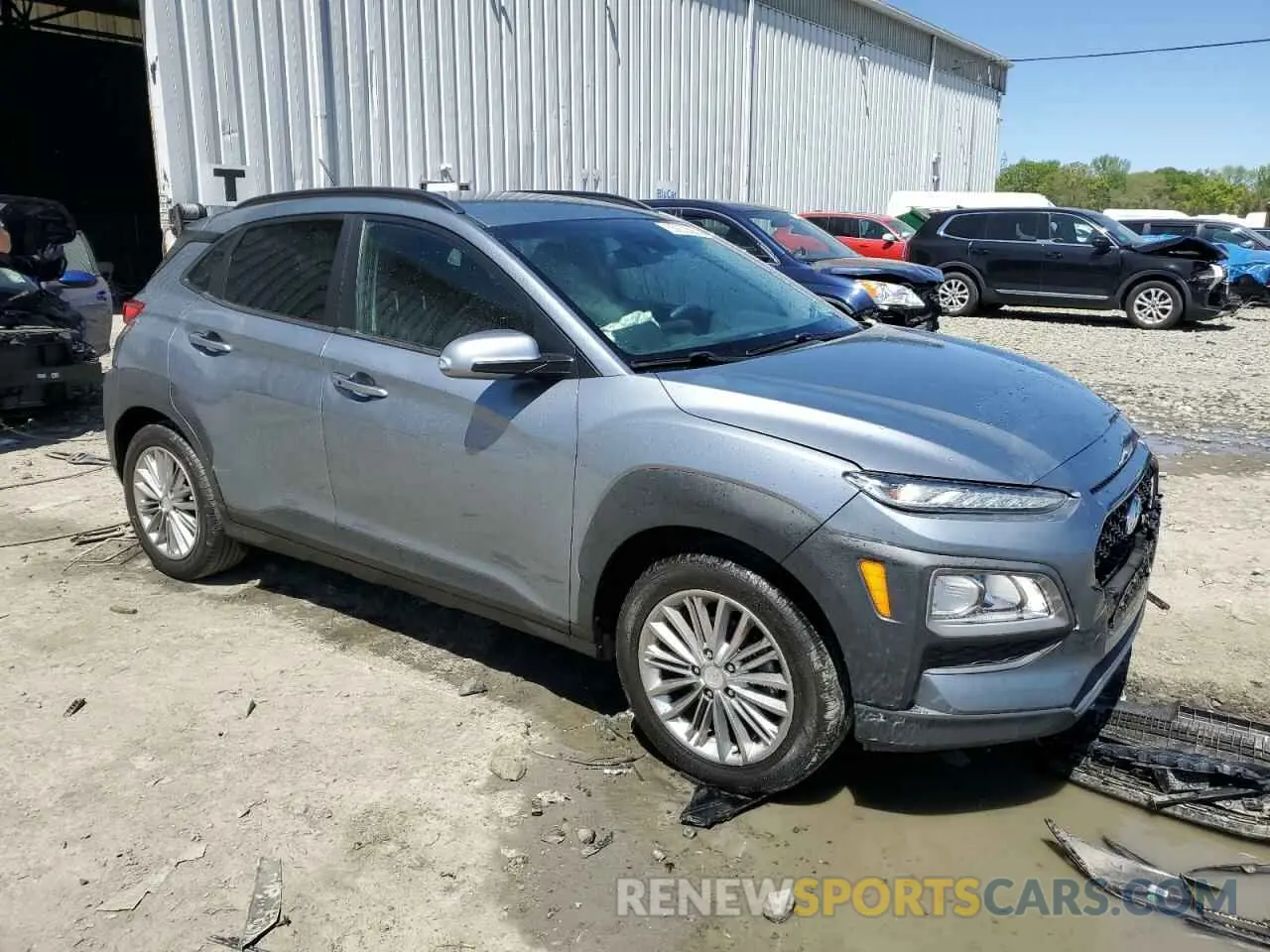 4 Photograph of a damaged car KM8K22AA1KU195247 HYUNDAI KONA 2019
