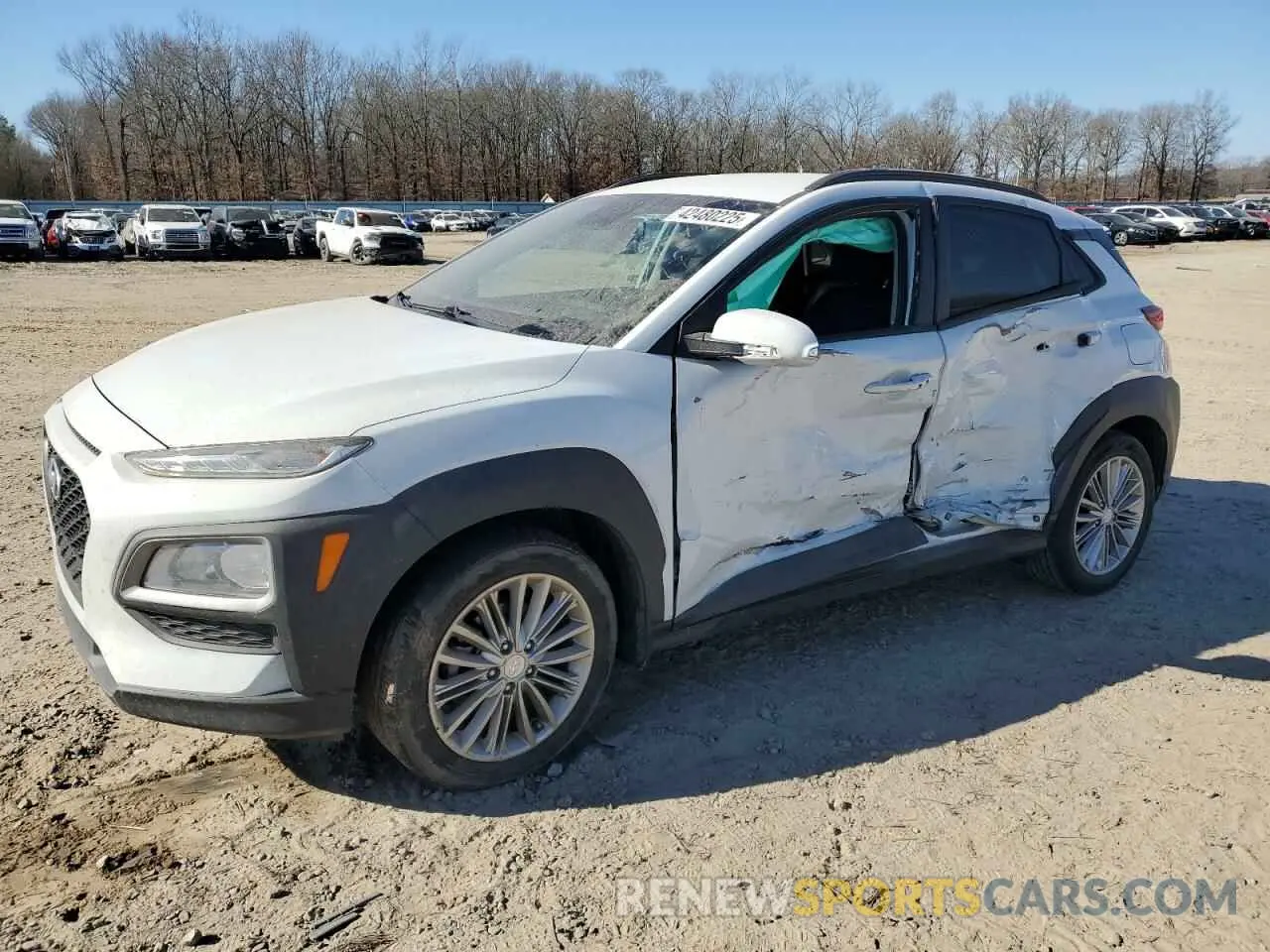 1 Photograph of a damaged car KM8K22AA1KU274725 HYUNDAI KONA 2019