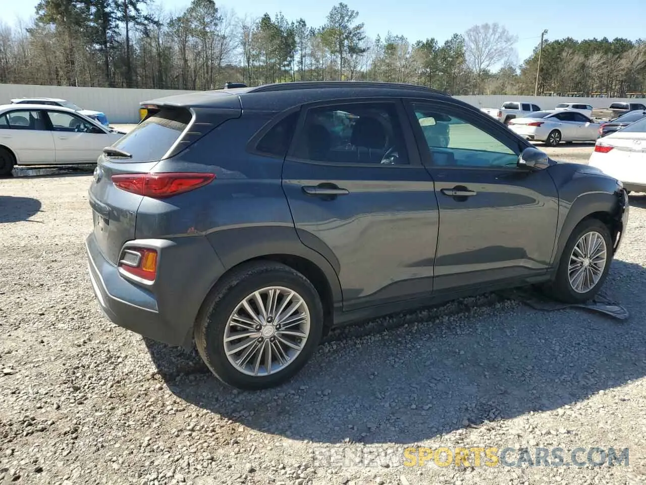 3 Photograph of a damaged car KM8K22AA1KU396100 HYUNDAI KONA 2019