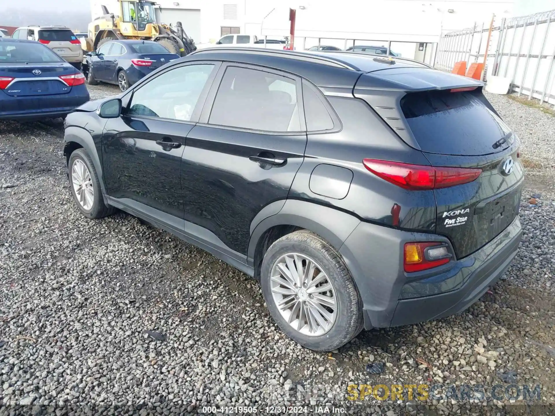 3 Photograph of a damaged car KM8K22AA2KU194849 HYUNDAI KONA 2019