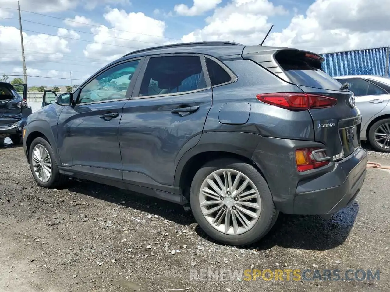 2 Photograph of a damaged car KM8K22AA2KU322037 HYUNDAI KONA 2019