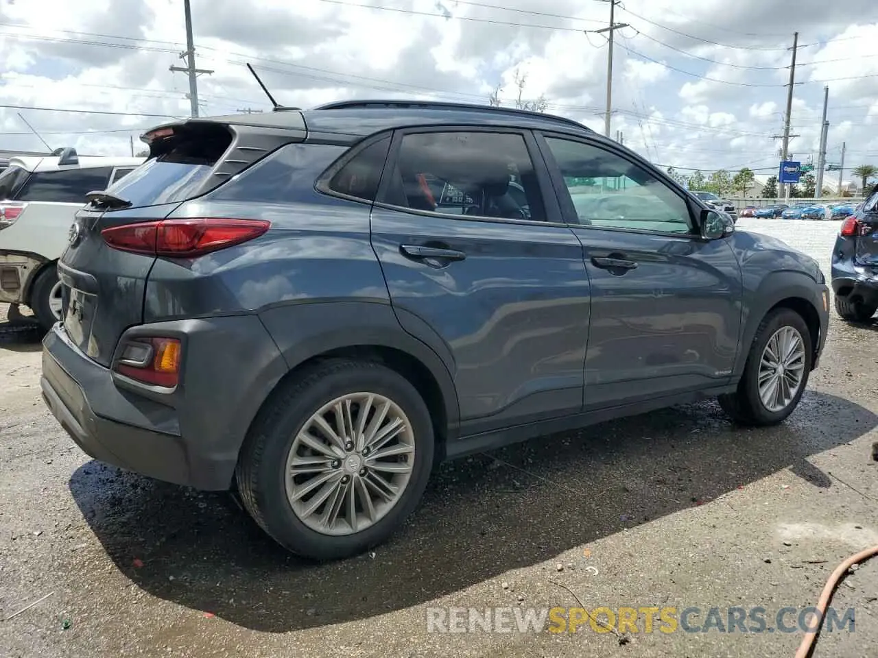 3 Photograph of a damaged car KM8K22AA2KU322037 HYUNDAI KONA 2019