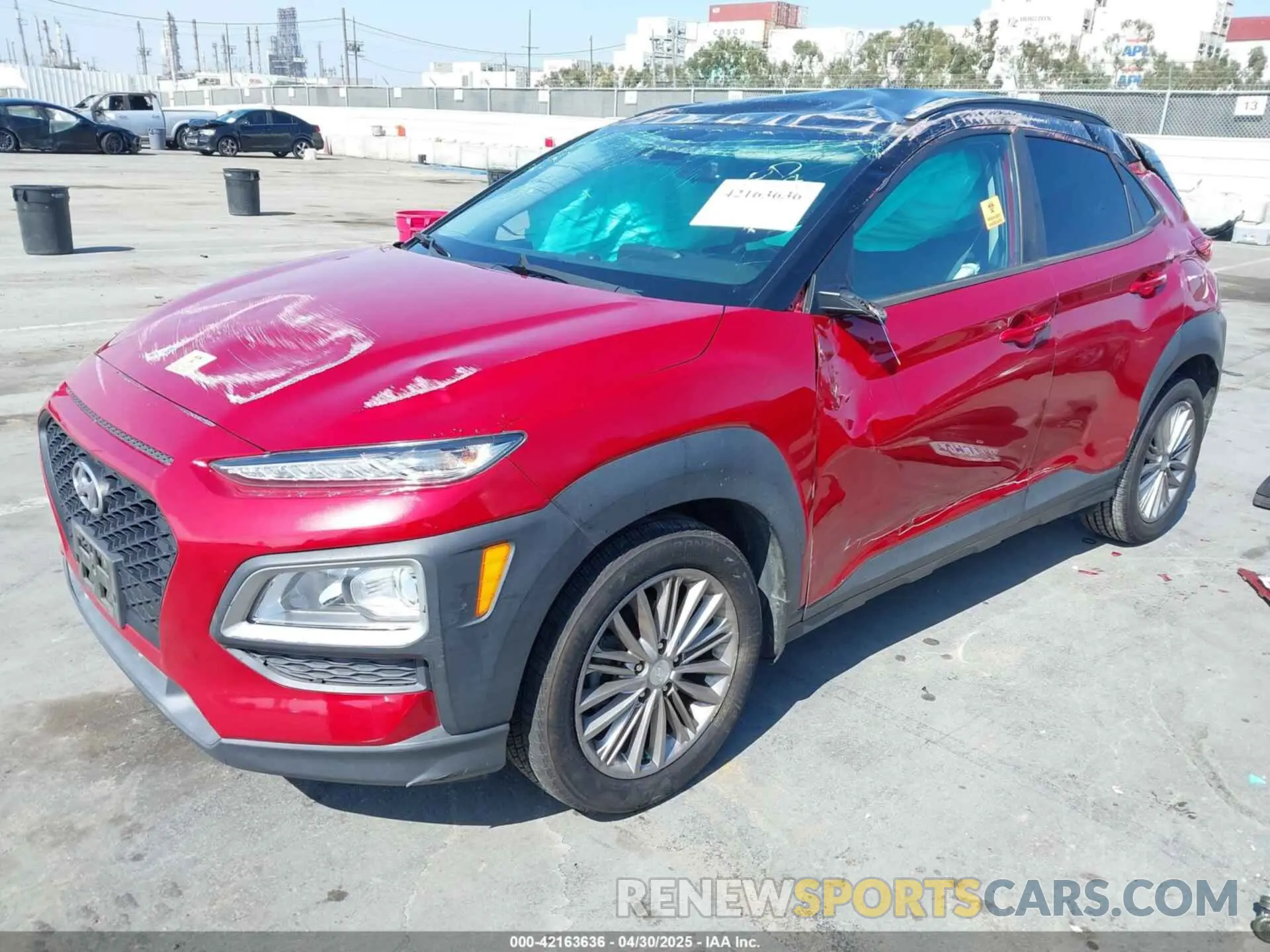 2 Photograph of a damaged car KM8K22AA3KU396020 HYUNDAI KONA 2019
