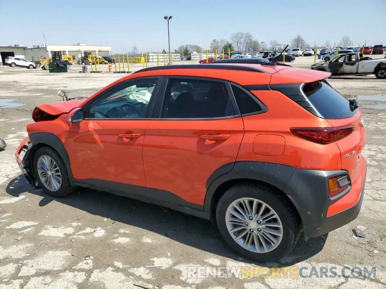 2 Photograph of a damaged car KM8K22AA6KU392673 HYUNDAI KONA 2019