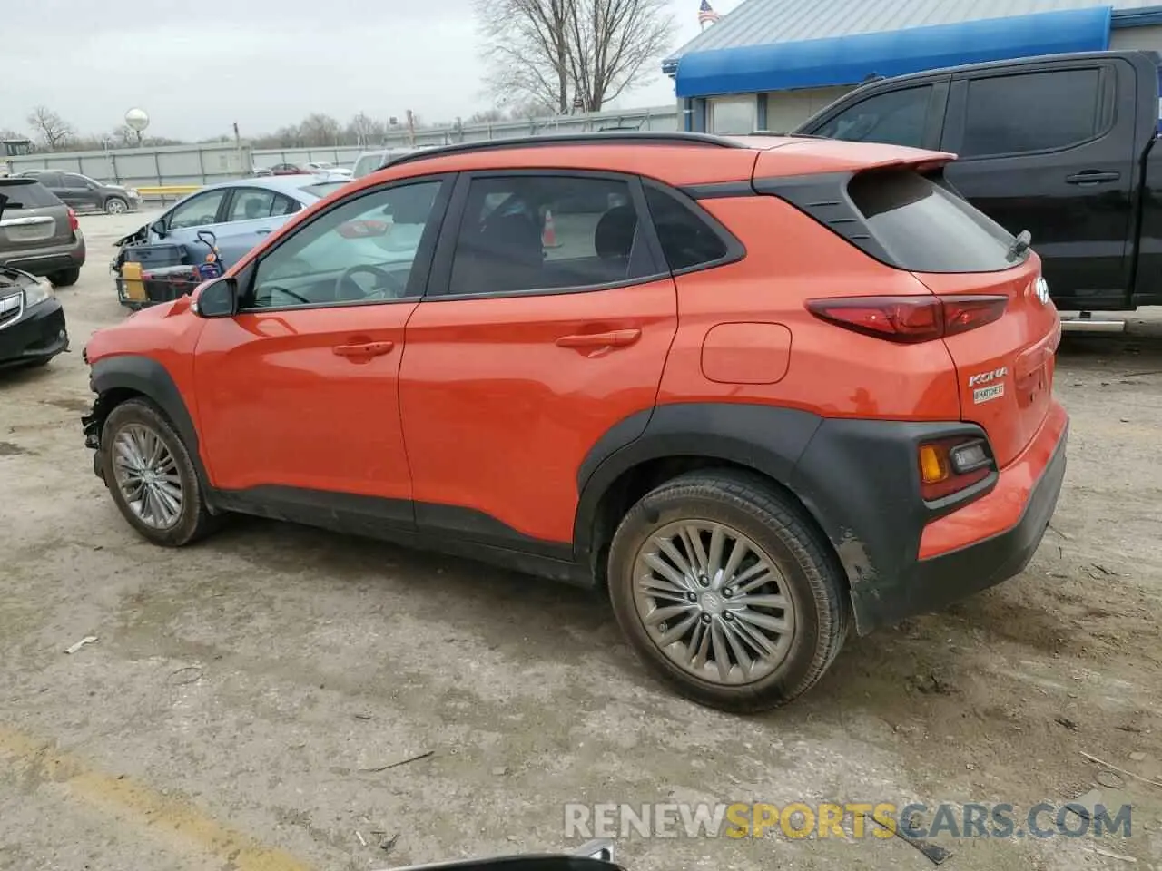 2 Photograph of a damaged car KM8K22AA7KU274776 HYUNDAI KONA 2019