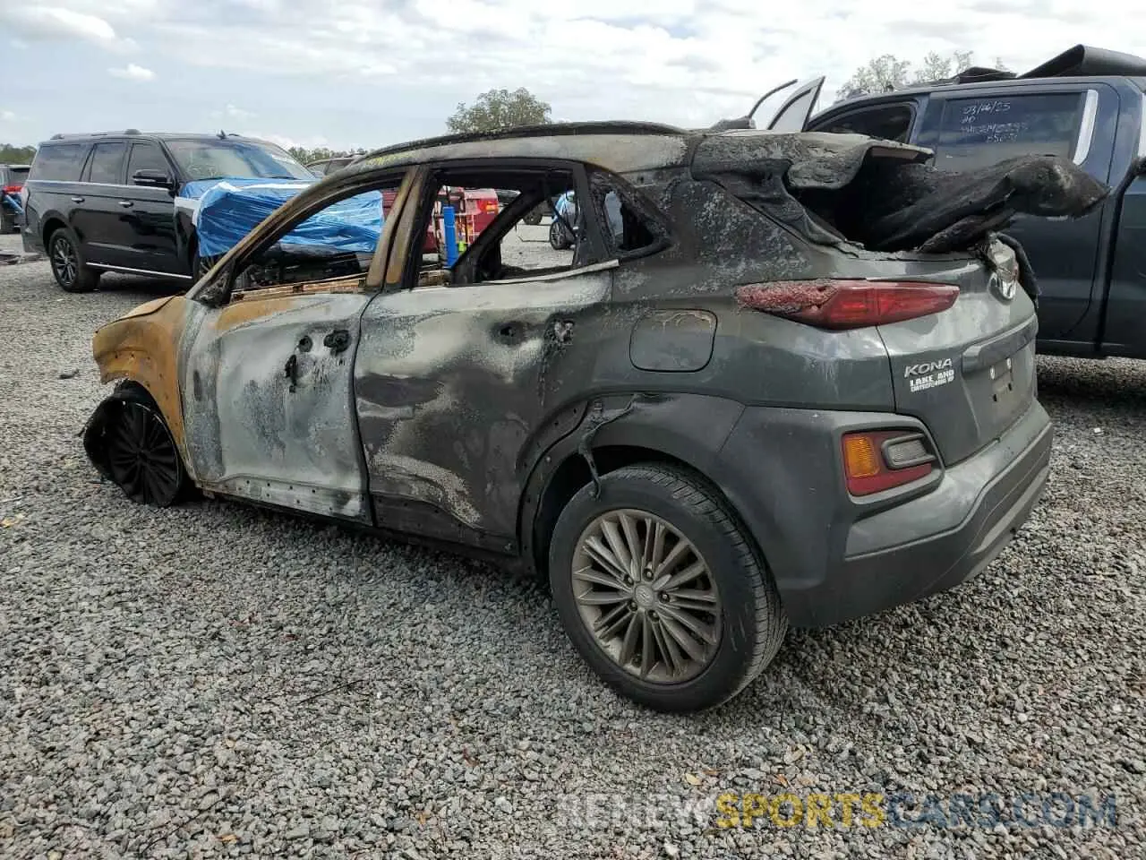 2 Photograph of a damaged car KM8K22AA7KU322888 HYUNDAI KONA 2019