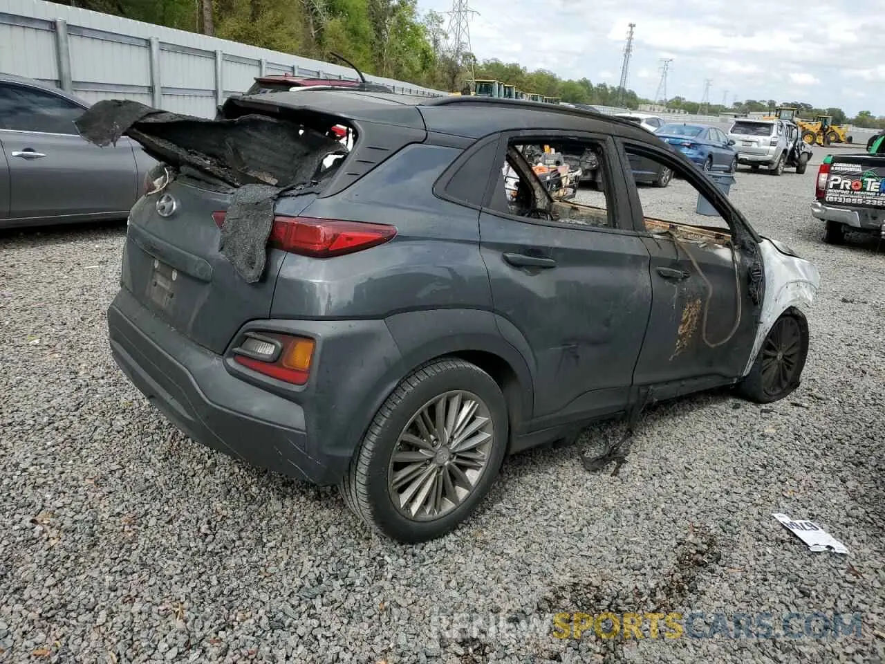 3 Photograph of a damaged car KM8K22AA7KU322888 HYUNDAI KONA 2019