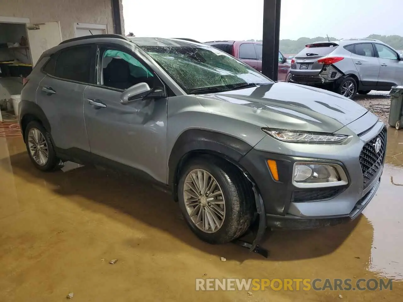 4 Photograph of a damaged car KM8K22AA9KU212425 HYUNDAI KONA 2019