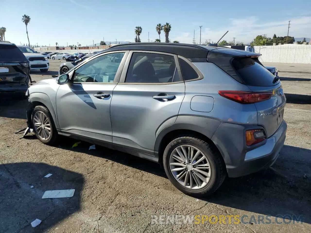 2 Photograph of a damaged car KM8K22AA9KU354998 HYUNDAI KONA 2019