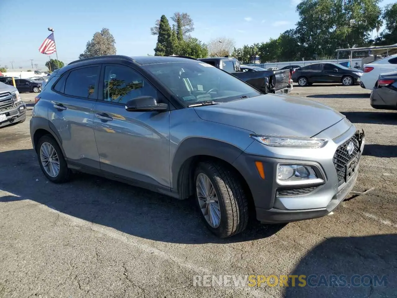 4 Photograph of a damaged car KM8K22AA9KU354998 HYUNDAI KONA 2019