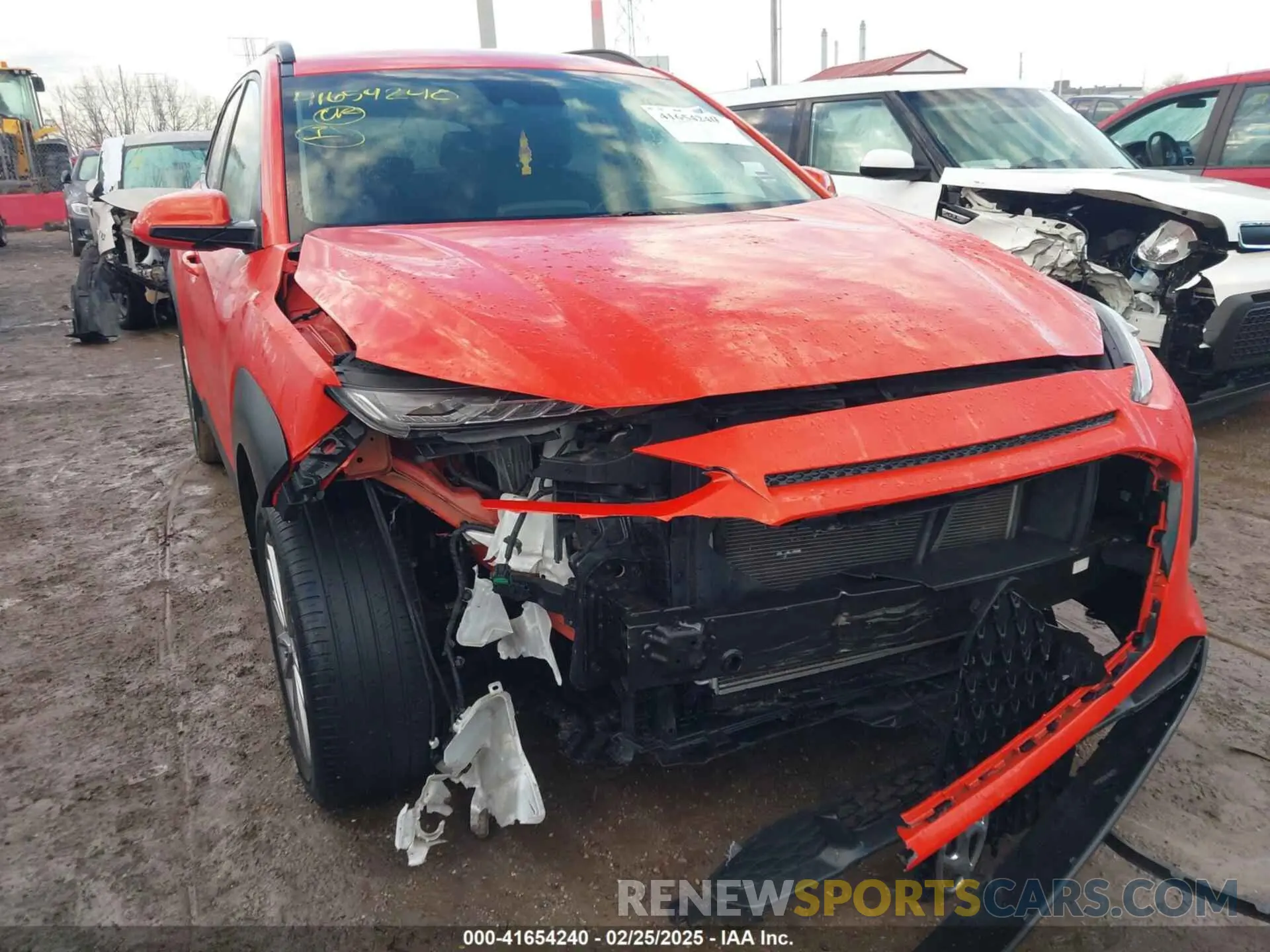 1 Photograph of a damaged car KM8K22AAXKU293340 HYUNDAI KONA 2019
