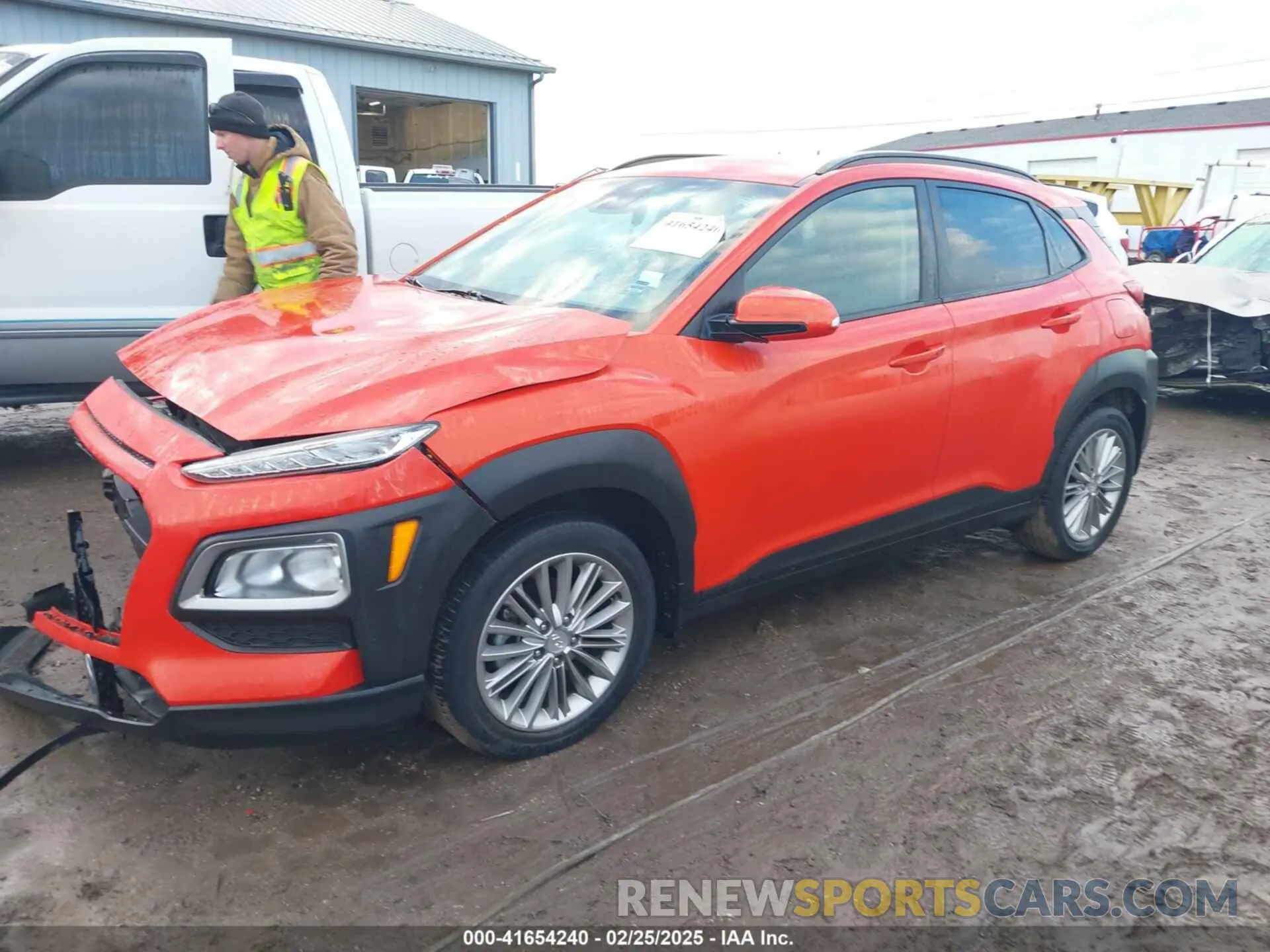 14 Photograph of a damaged car KM8K22AAXKU293340 HYUNDAI KONA 2019